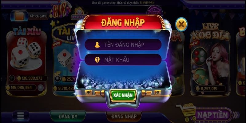 Đăng nhập RIKVIP thành công